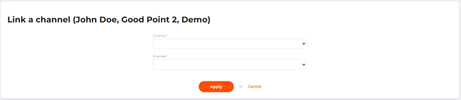 The Link Channel page
