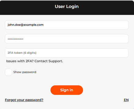 The&nbsp;sign-in&nbsp;page&nbsp;with&nbsp;the&nbsp;two-factor&nbsp;authentication